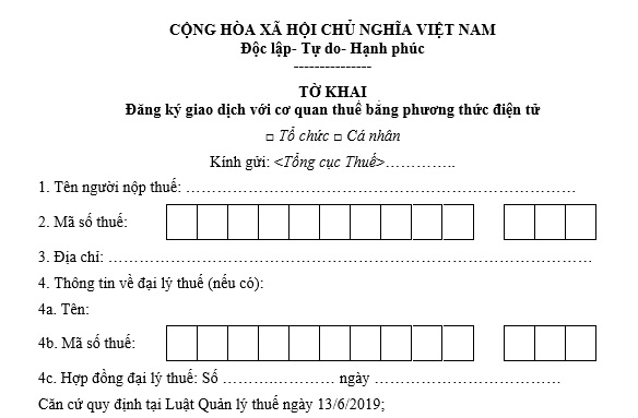 Mẫu số 01